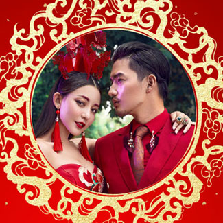 婚慶模板·龍鳳呈現赤金婚宴請柬